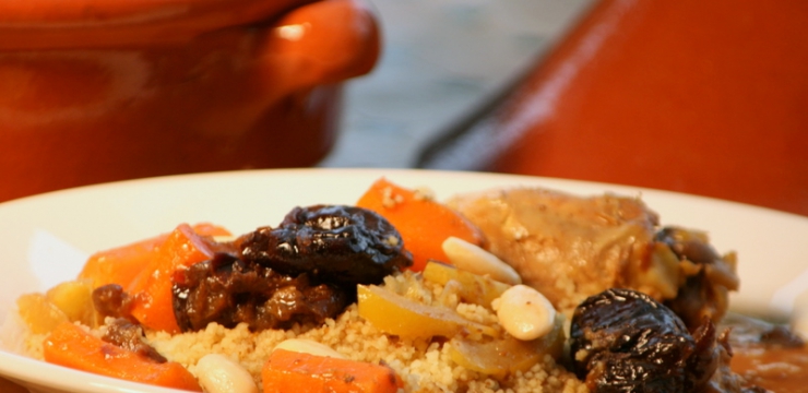 Tajine de poulet aux citrons confits