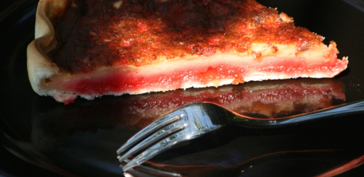 Tarte au flan et aux pralines