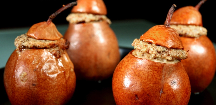 Poires farcies aux fruits secs