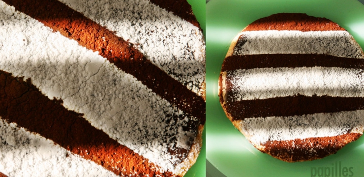 Gâteau meringué à la noisette et ganache au chocolat