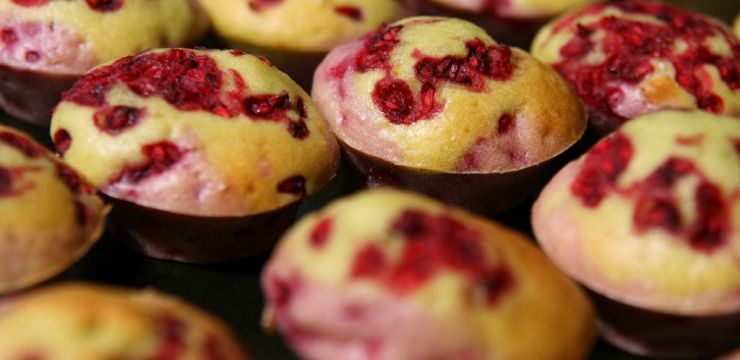 Muffins pistache & framboise