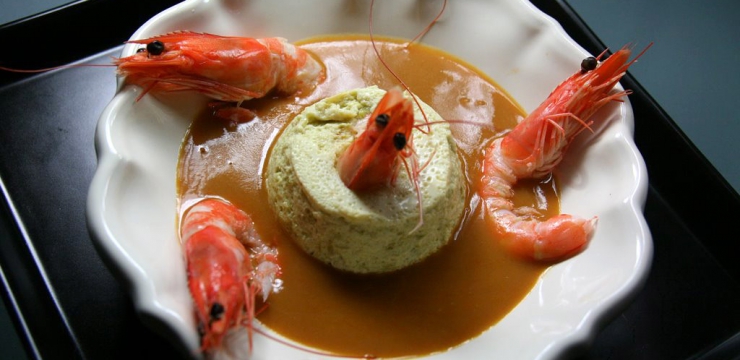 Flan d'asperges à la bisque de homard - Papilles & Parlotte